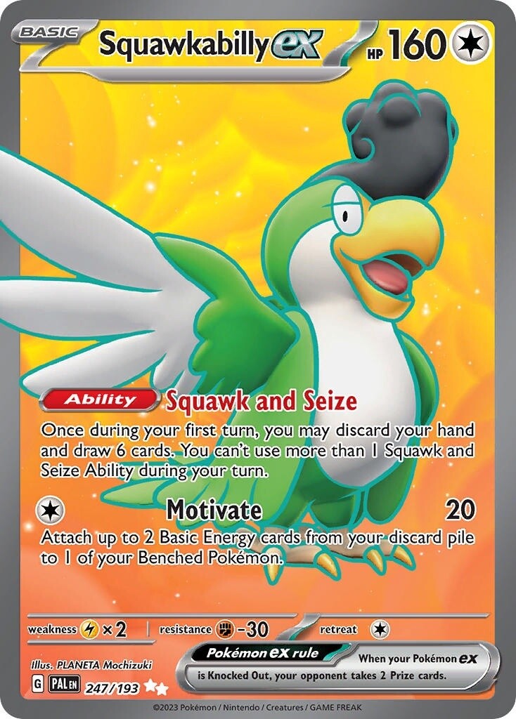 Squawkabilly ex - Ultra Rare - Paldea Evolved - 247