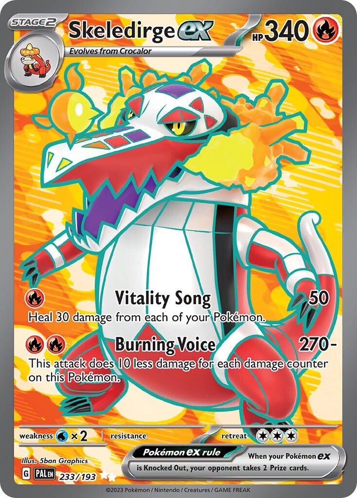 Skeledirge ex - Ultra Rare - Paldea Evolved - 233