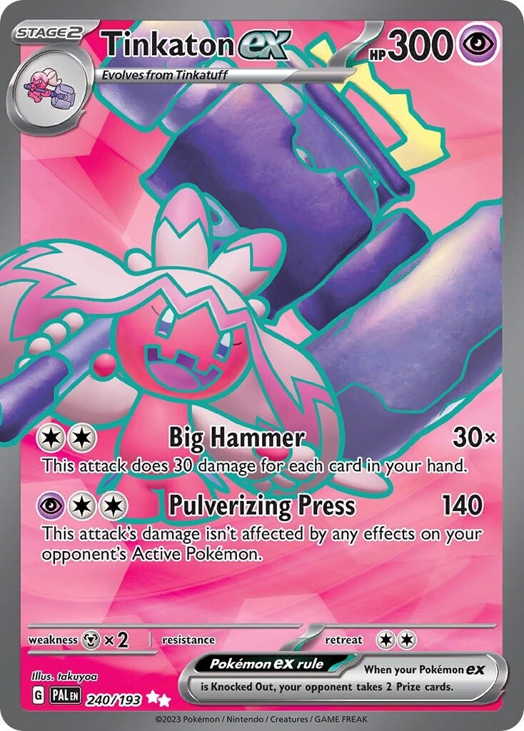 Tinkaton ex - Ultra Rare - Paldea Evolved - 240