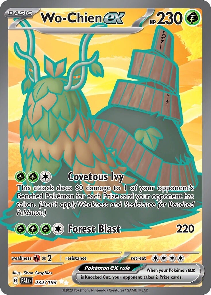 Wo-Chien ex - Ultra Rare - Paldea Evolved - 232