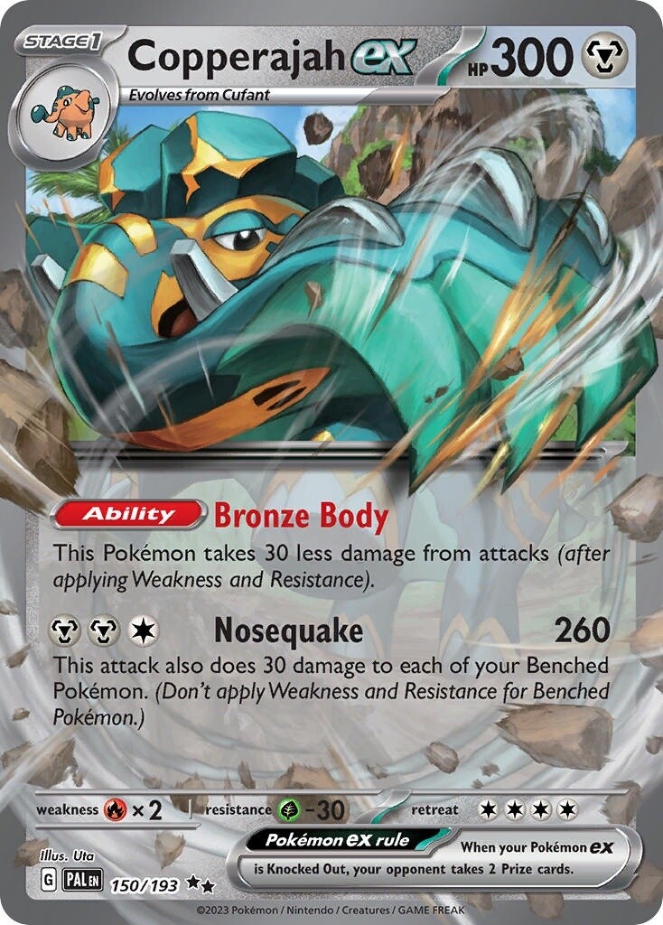 Copperajah ex - Double Rare - Paldea Evolved - 150