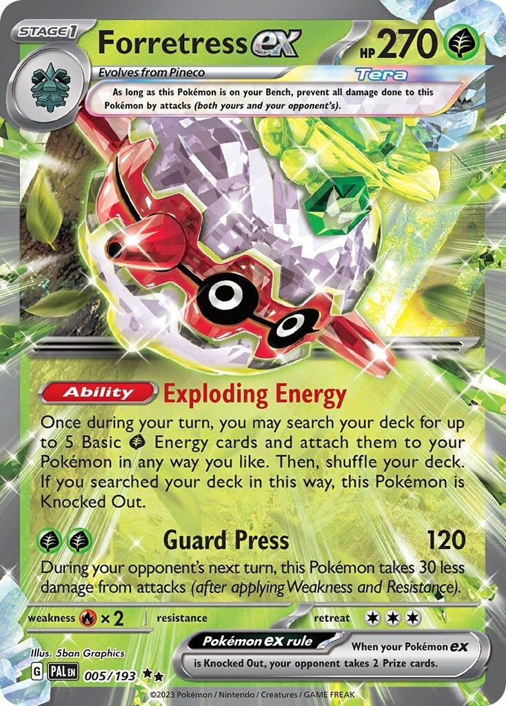Forretress ex - Double Rare - Paldea Evolved - 5