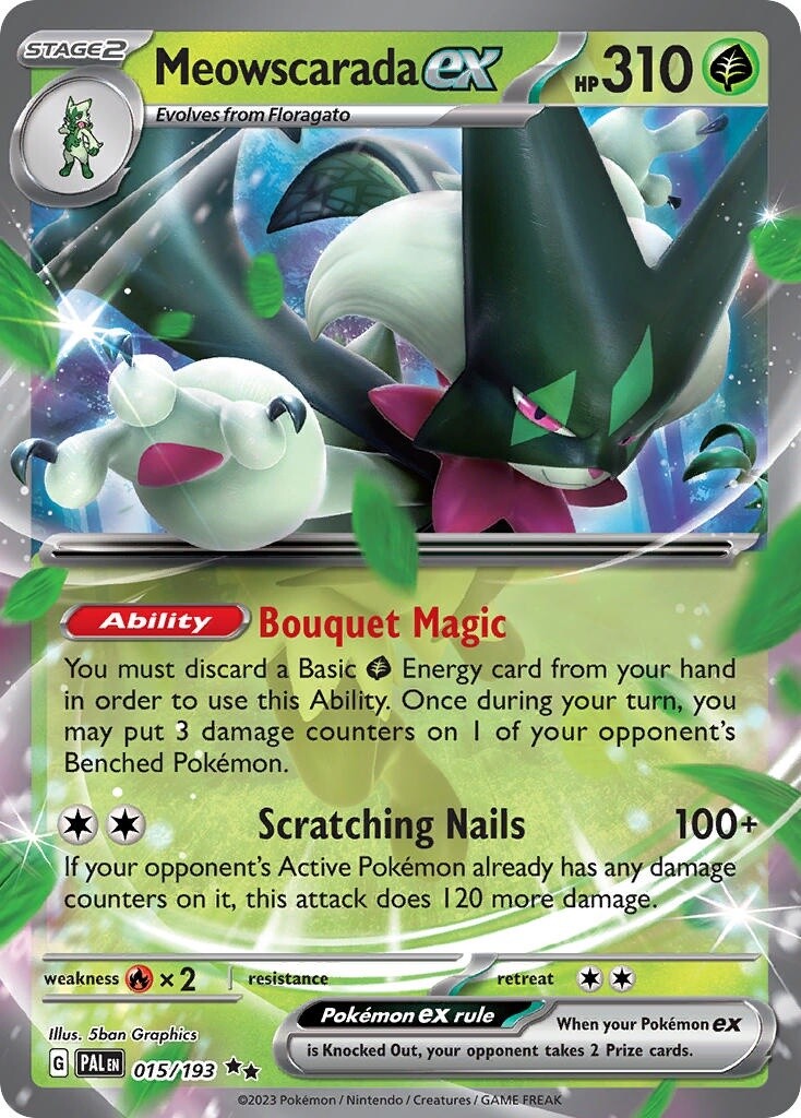 Meowscarada ex - Double Rare - Paldea Evolved - 15