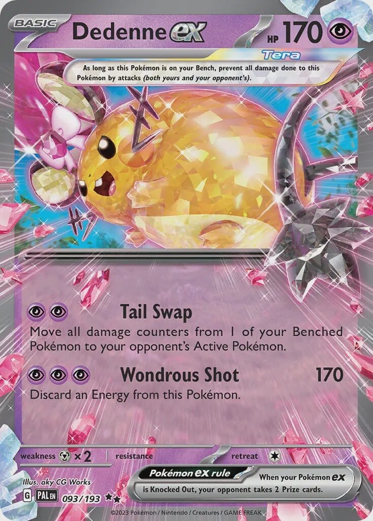Dedenne ex - Double Rare - Paldea Evolved - 93