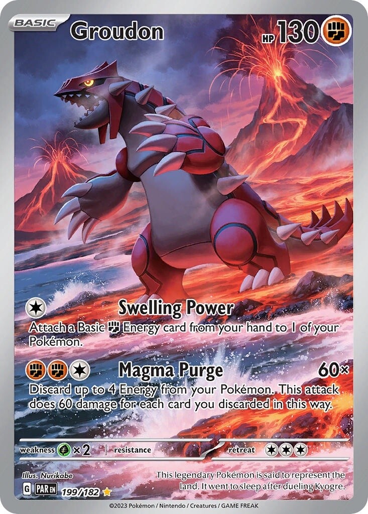 Groudon - Illustration Rare - Paradox Rift - 199