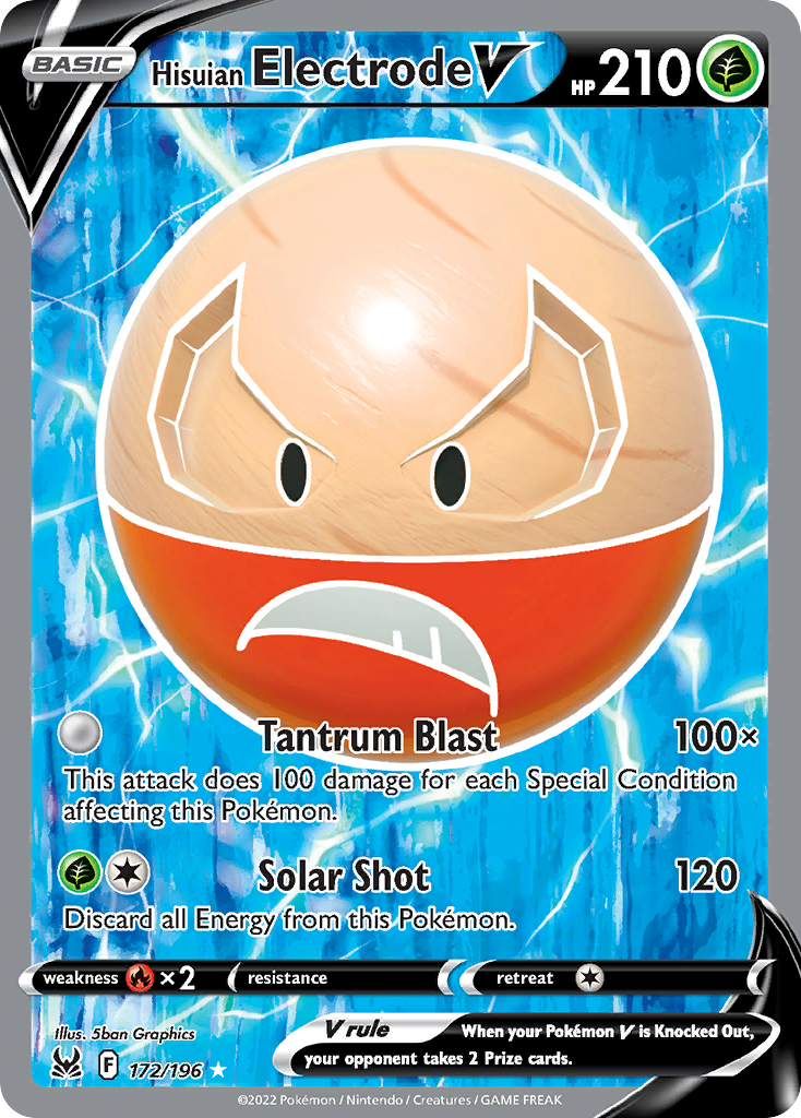 Hisuian Electrode V - Ultra Rare - Lost Origin - 172