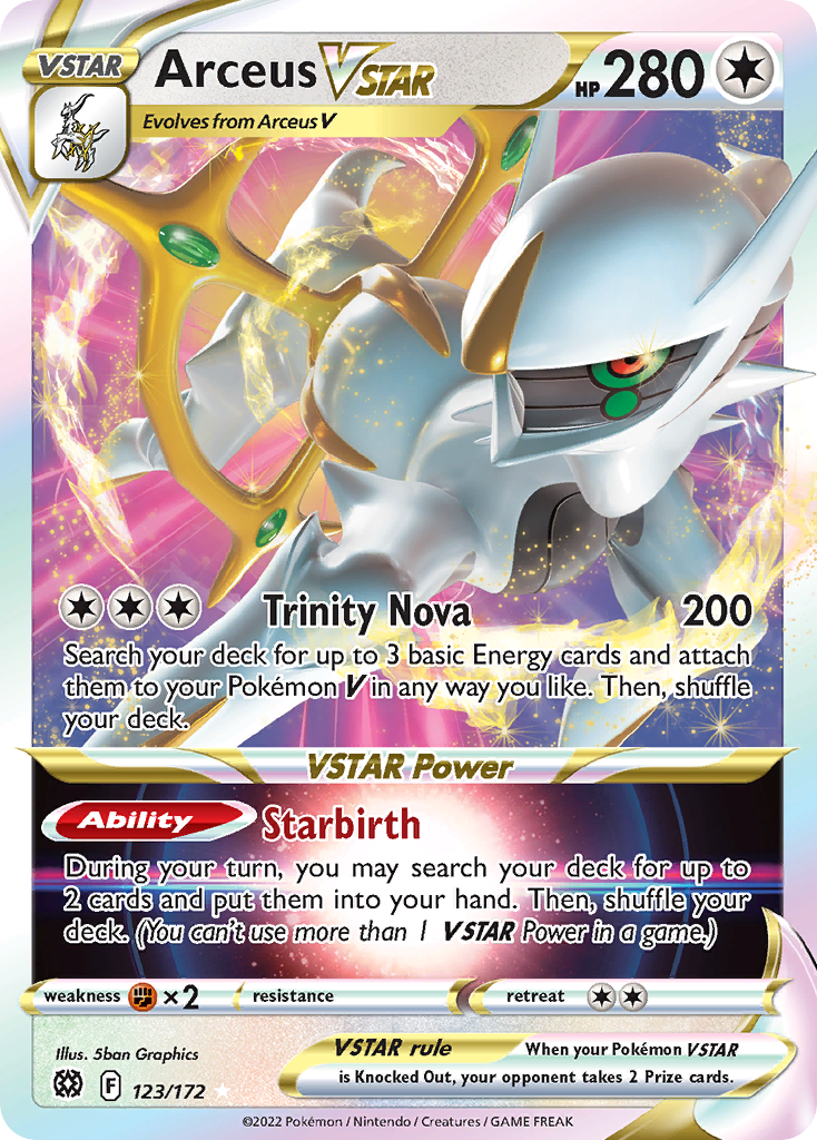 Arceus VSTAR - Ultra Rare - Brilliant Stars - 123