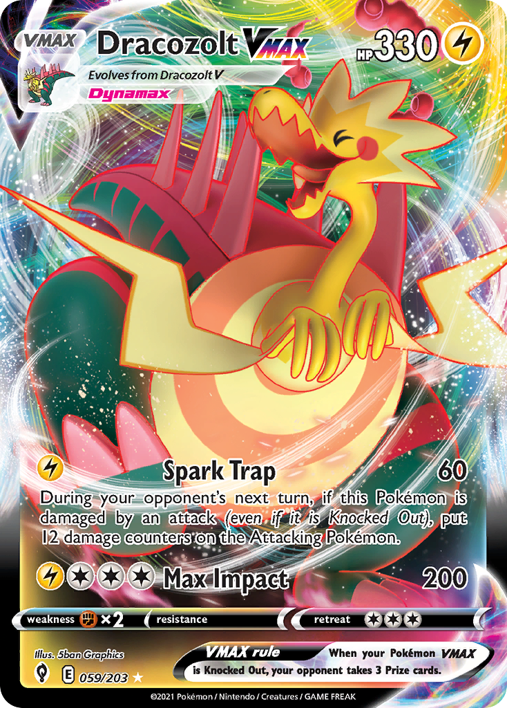 Dracozolt VMAX - Ultra Rare - Evolving Skies - 59