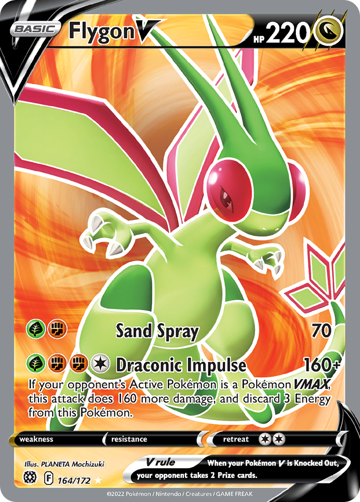 Flygon V - Ultra Rare - Brilliant Stars - 164