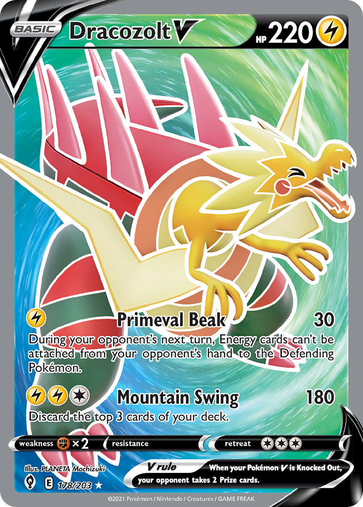 Dracozolt V - Ultra Rare - Evolving Skies - 178