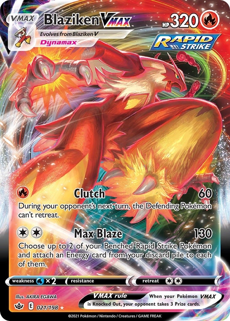Blaziken VMAX - Ultra Rare - Chilling Reign - 21