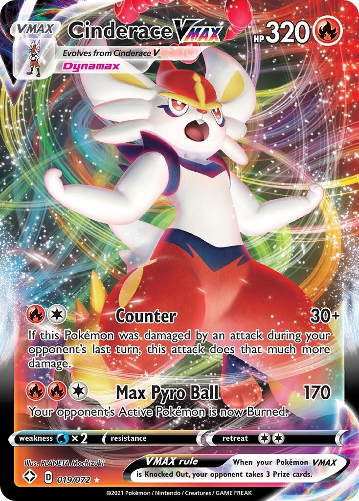 Cinderace VMAX - Ultra Rare - Shining Fates - 19