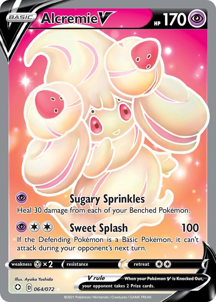 Alcremie V - Ultra Rare - Shining Fates - 64