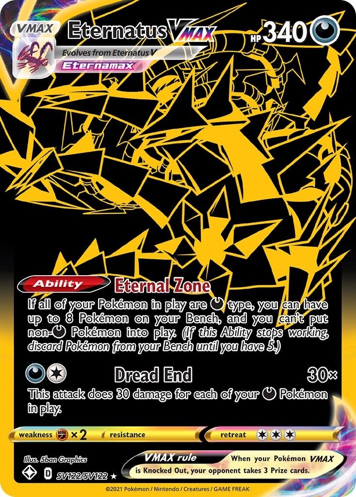Eternatus VMAX - Secret Rare - Shining Fates - SV122