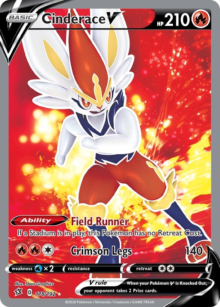 Cinderace V - Ultra Rare - Rebel Clash - 178
