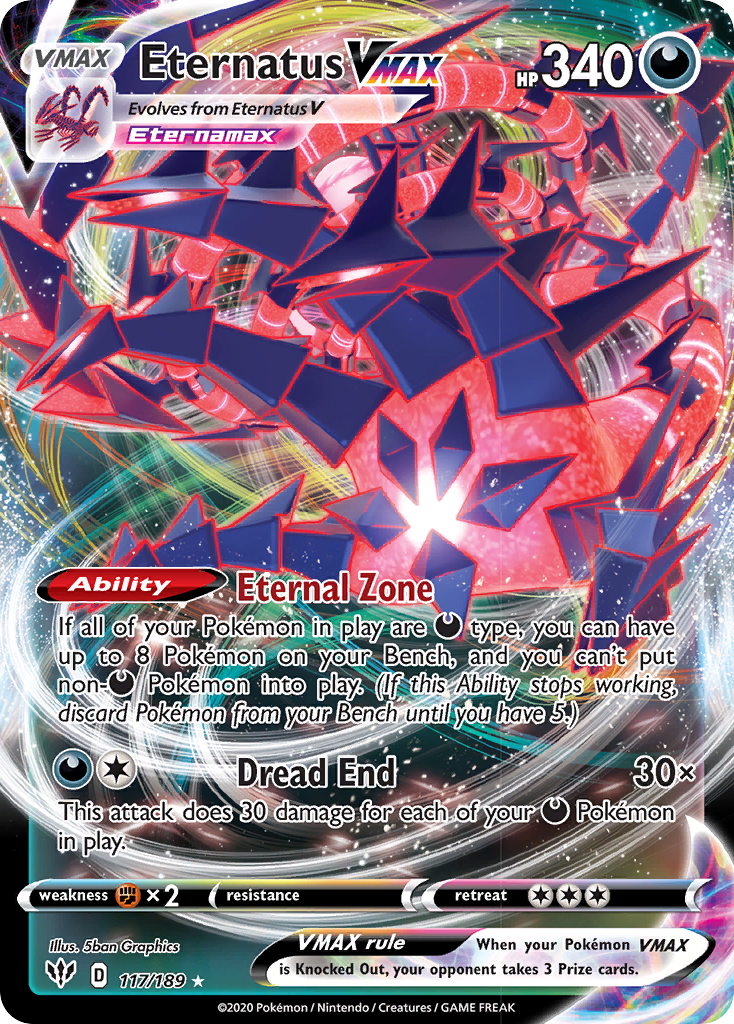 Eternatus VMAX - Ultra Rare - Darkness Ablaze - 117
