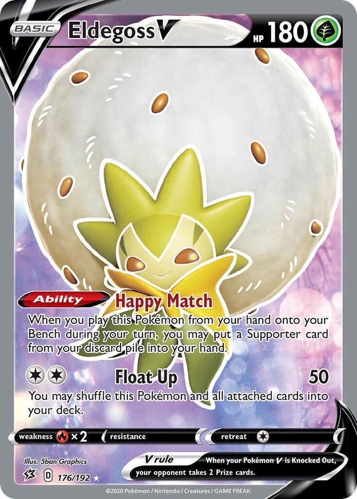 Eldegoss V - Ultra Rare - Rebel Clash - 176