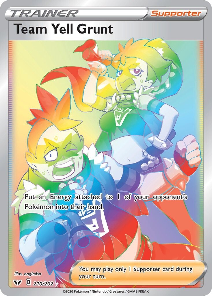 Team Yell Grunt - Secret Rare - Sword &amp; Shield - 210