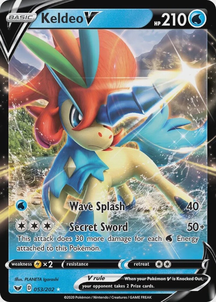 Keldeo V - Ultra Rare - Sword &amp; Shield - 53