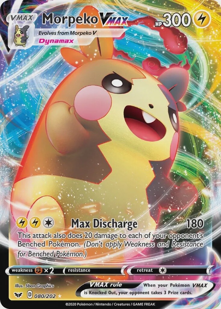 Morpeko VMAX - Ultra Rare - Sword &amp; Shield - 80