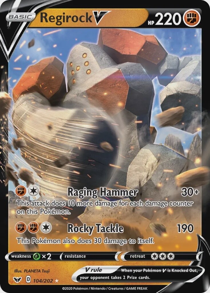 Regirock V - Ultra Rare - Sword &amp; Shield - 104