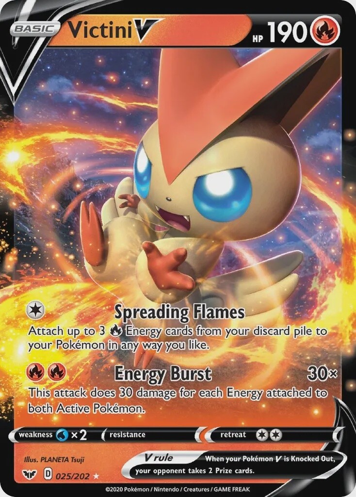 Victini V - Ultra Rare - Sword &amp; Shield - 25