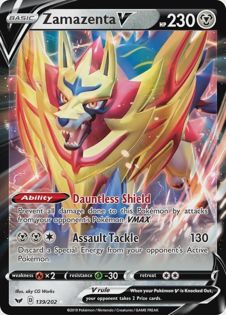 Zamazenta V - Ultra Rare - Sword &amp; Shield - 139