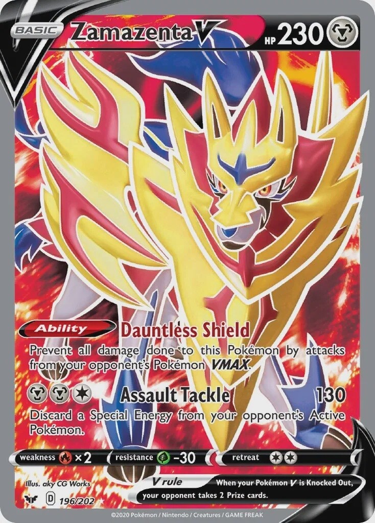Zamazenta V - Ultra Rare - Sword &amp; Shield - 196