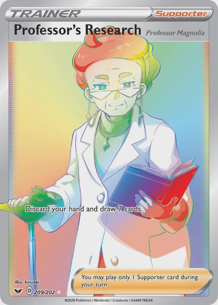 Professor&#39;s Research - Secret Rare - Sword &amp; Shield - 209
