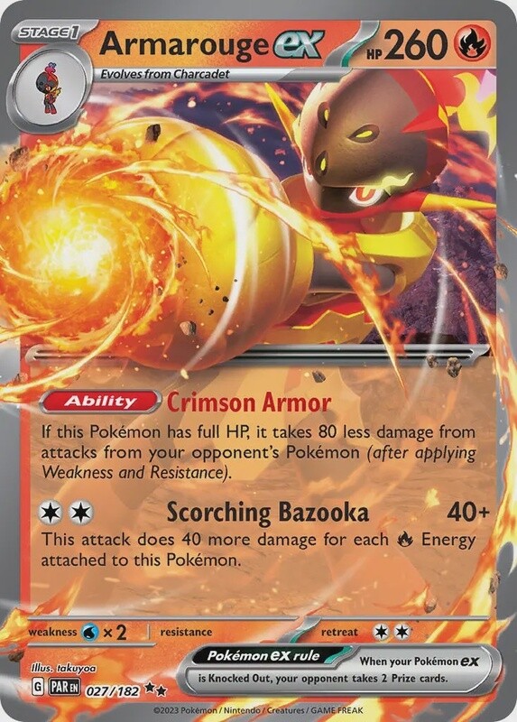 Armarouge ex - Double Rare - Paradox Rift - 27