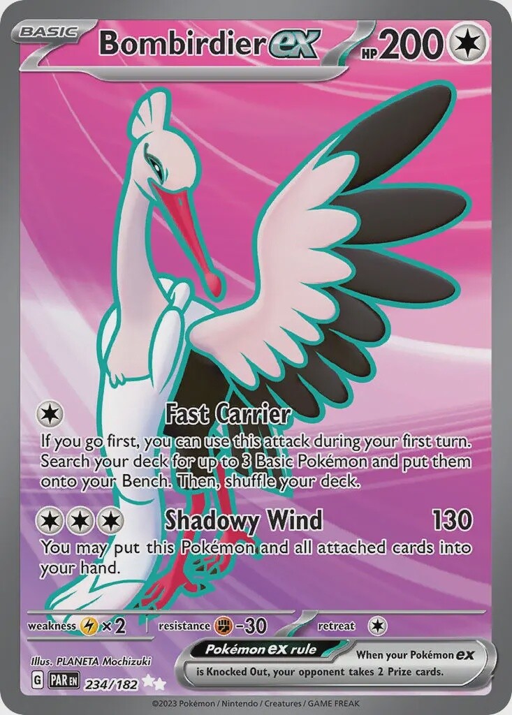 Bombirdier ex - Ultra Rare - Paradox Rift - 234