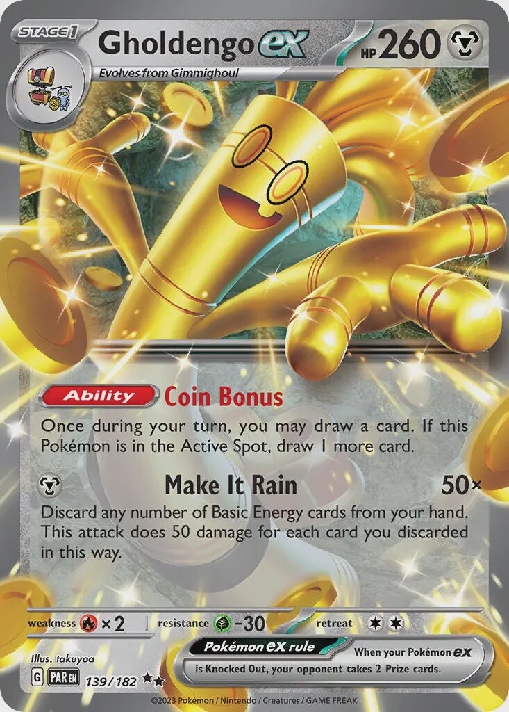 Gholdengo ex - Double Rare - Paradox Rift - 139
