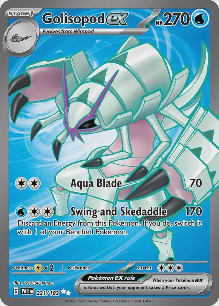 Golisopod ex - Ultra Rare - Paradox Rift - 221