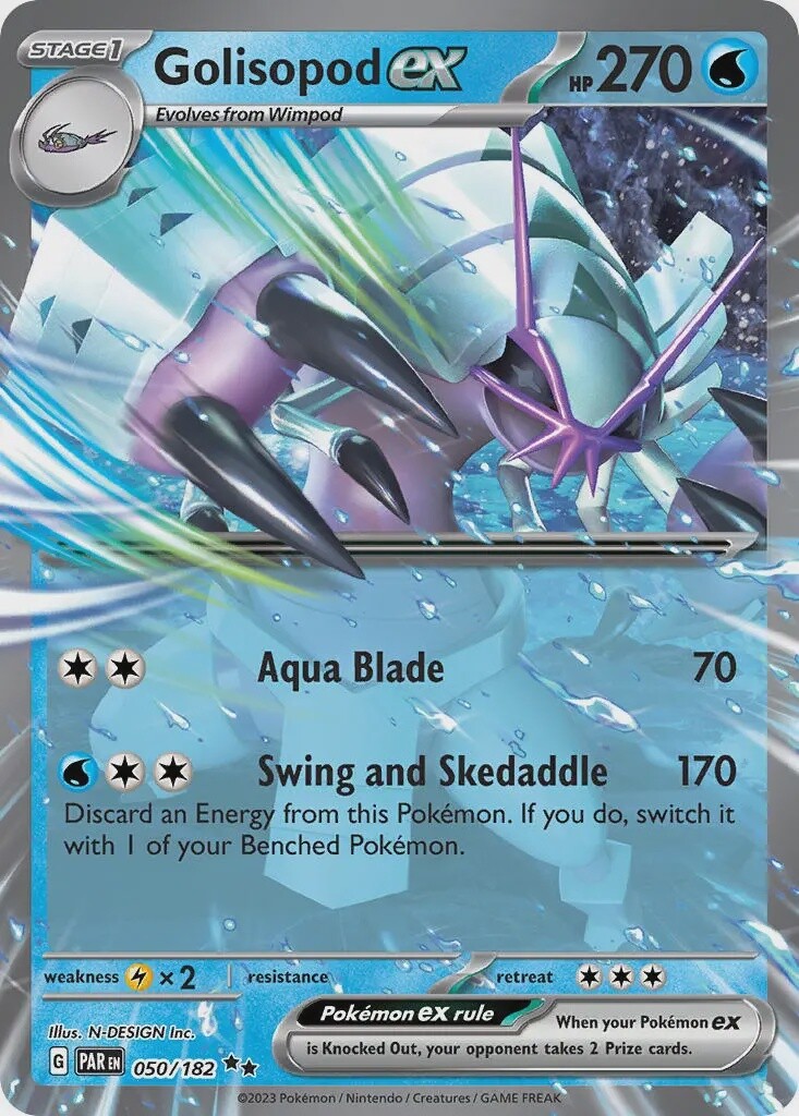 Golisopod ex - Double Rare - Paradox Rift - 50