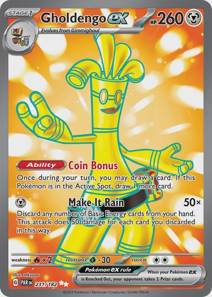 Gholdengo ex - Ultra Rare - Paradox Rift - 231