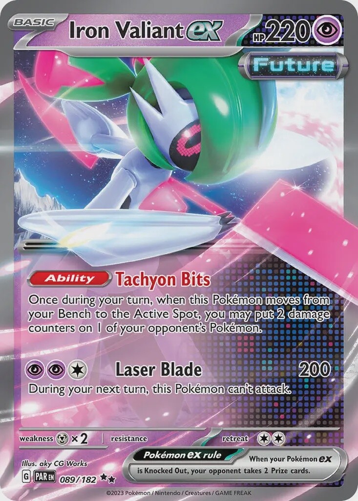 Iron Valiant ex - Double Rare - Paradox Rift - 89