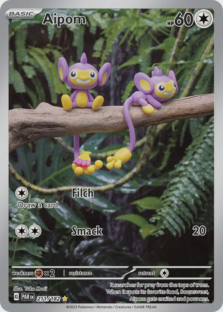 Aipom - Illustration Rare - Paradox Rift - 211