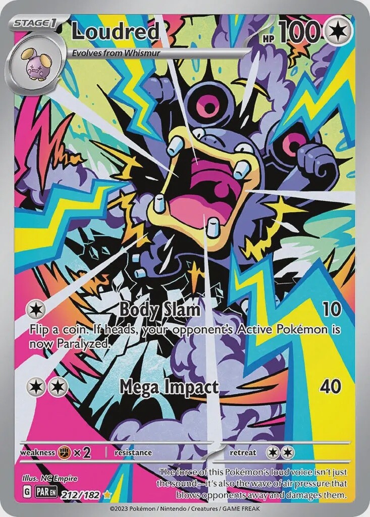 Loudred - Illustration Rare - Paradox Rift - 212