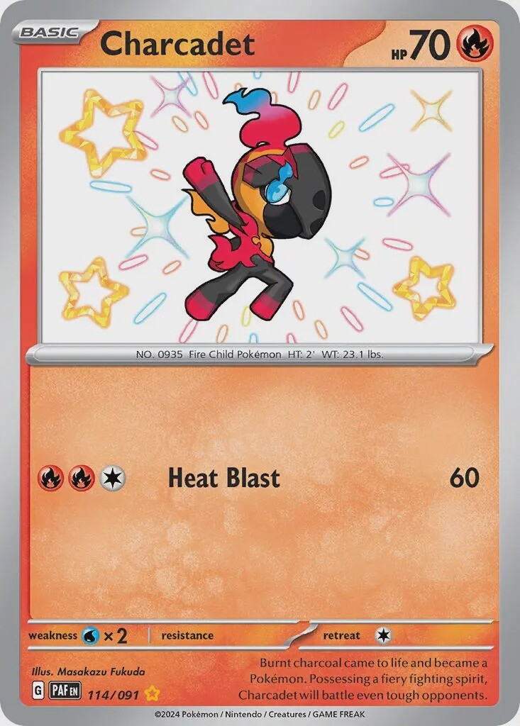 Charcadet - Shiny Rare - Paldean Fates - 114