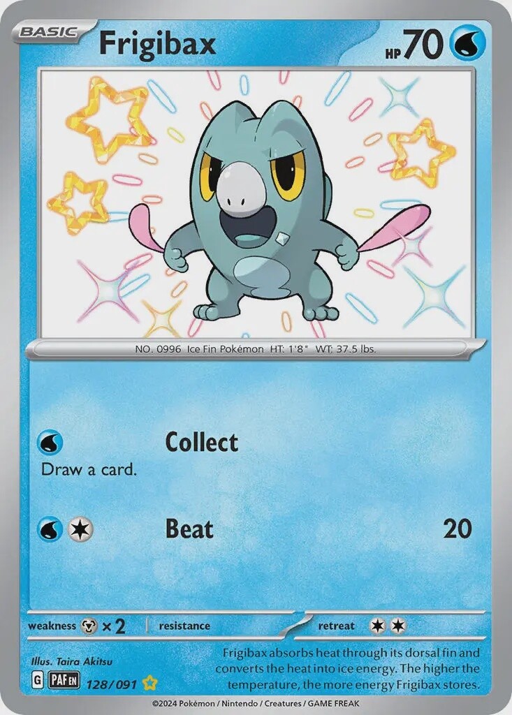 Frigibax - Shiny Rare - Paldean Fates - 128