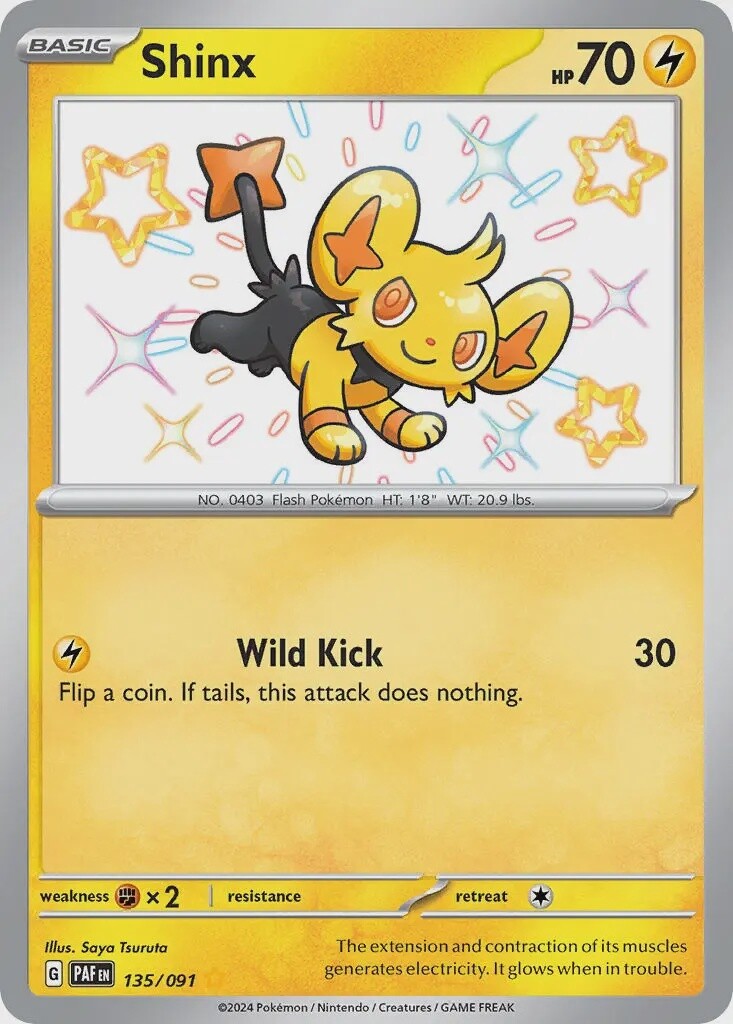 Shinx - Shiny Rare - Paldean Fates - 135