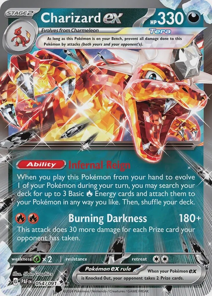 Charizard ex - Double Rare - Paldean Fates - 54