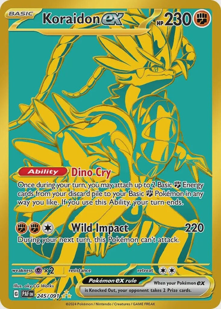 Koraidon ex - Secret Rare - Paldean Fates - 245