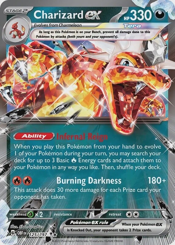Charizard ex - Double Rare - Obsidian Flames - 125