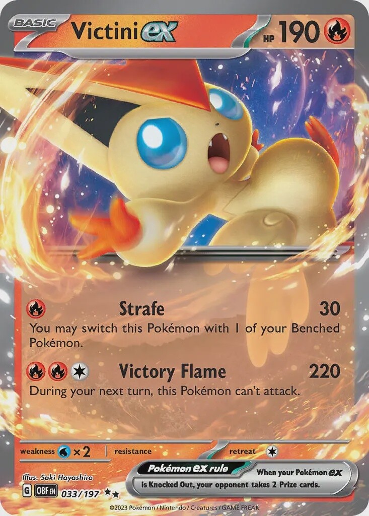 Victini ex - Double Rare - Obsidian Flames - 33
