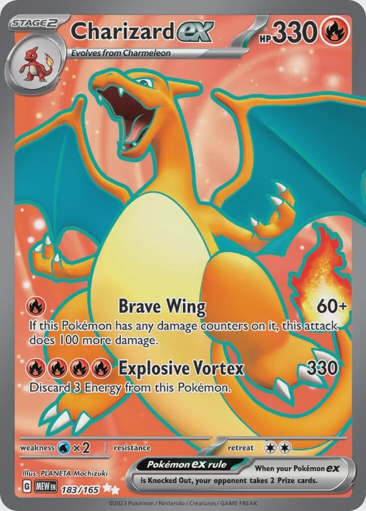 Charizard ex - Ultra Rare - 151 - 183
