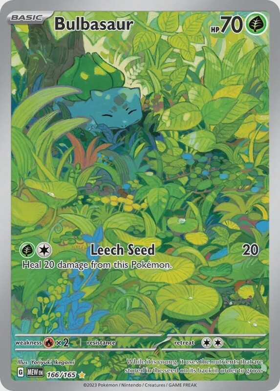 Bulbasaur - Illustration Rare - 151 - 166