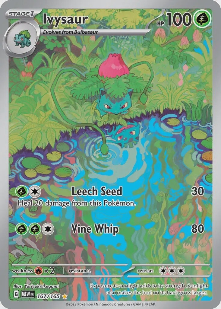 Ivysaur - Illustration Rare - 151 - 167