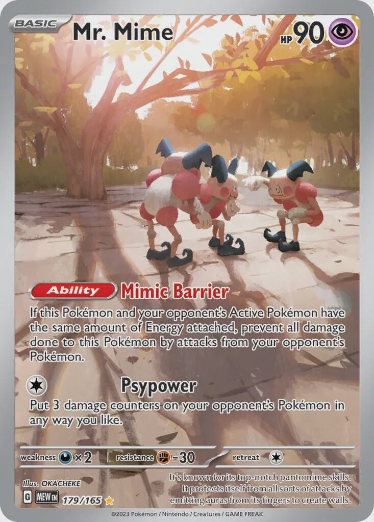 Mr. Mime - Illustration Rare - 151 - 179