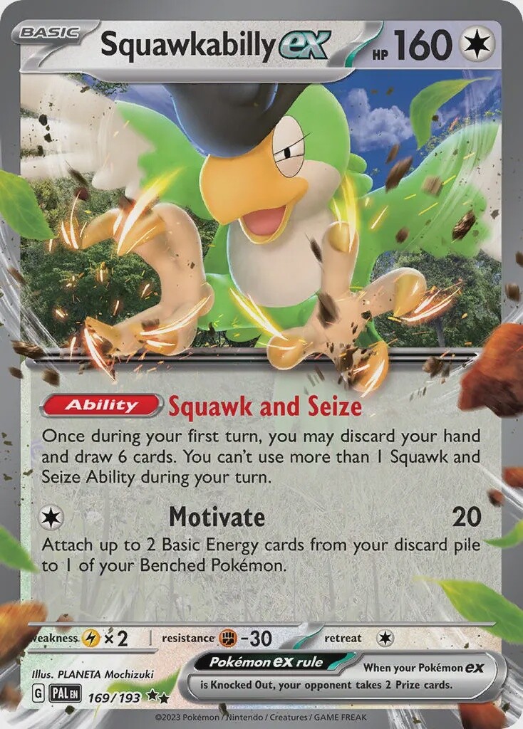 Squawkabilly ex - Double Rare - Paldea Evolved - 169